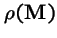 $\rho({\bf M})$
